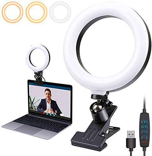 Ring Light Selfie, LED Anillo de Luz, para Videoconferencia