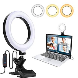 FGen Anillo Luz, 7,87 '' Selfie Ring Light, Anillo de Luz Videoconferencia