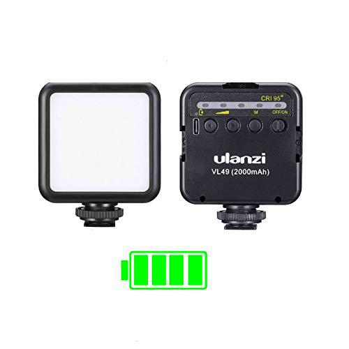 ULANZI Luz de Vídeo LED VL49 5500K Luz de Relleno Luz de Camara LED lámpara de luz fotográfica portátil para videocámaras DSLR