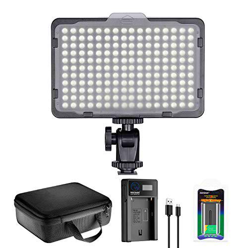 Neewer 176 LED Luz de Video Iluminación Kit: 176 Panel LED Regulable