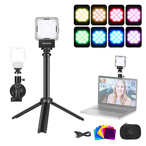 Neewer CN-160 Panel LED Luz de Vídeo Regulable Ultra Alta Potencia con Baterías 2200 mAh Kit para Cámaras DSLR y Videocámaras Digitales como Canon Nikon Pentax Sony