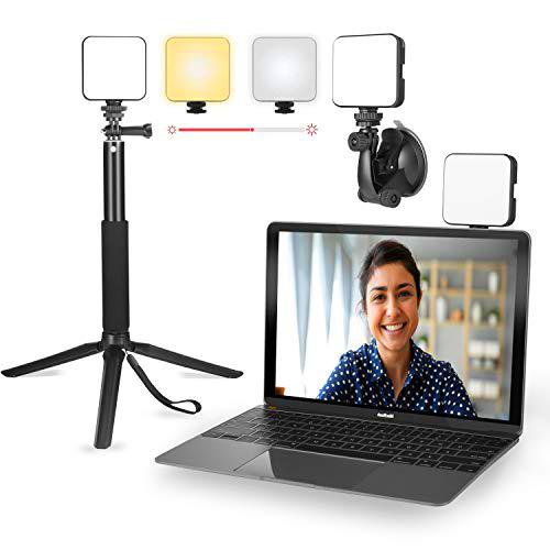 Luz para videoconferencia - Kit de iluminación para videoconferencia con trípode de Soporte