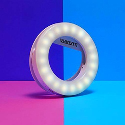 Selfie Ring Light New 2021 Luxtara - Anillo de luz con 3 niveles de luminosidad LED