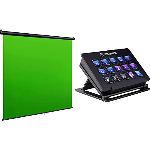 Elgato Green Screen MT - Fondo chromakey retráctil para Montar en Pared