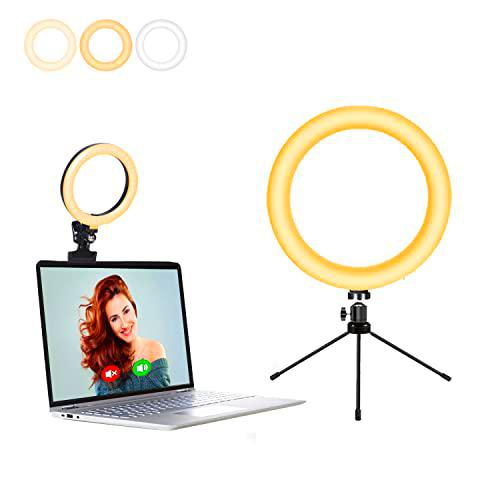 Anillo de luz, 6.3 pulgadas Selfie Ring Light para computadora portátil