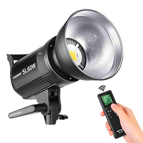 Neewer SL-60W LED Video Luz Blanca 5600K Versión, 60W CRI 95+