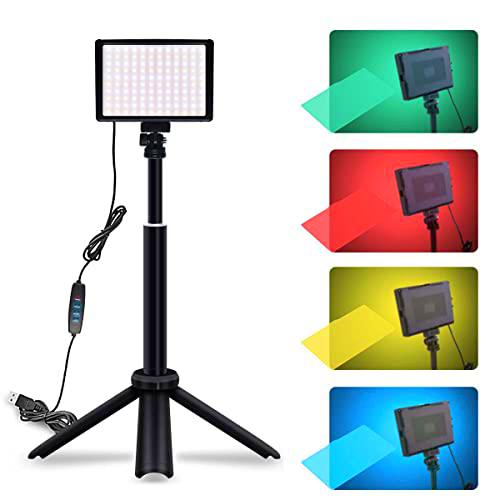 Luz de Video LED USB, Iluminacion Videoconferencia Regulable 3200-5500K