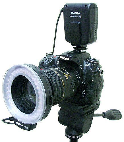 Pixtic - Flash anular macro para Canon, 32 LED