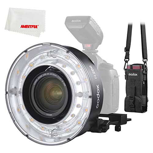 Godox R200 Anillo Flash,200Ws Anillo Flash 1300 Lux para Godox AD200Pro y AD200