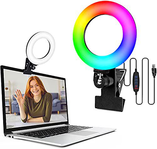 iluminación de videoconferencia, Ring Light, Anillo de luz para portátil