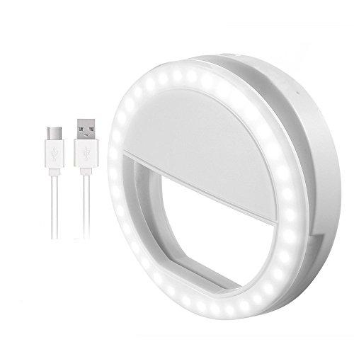 Anillo de luz Selfie, Luz de Relleno de 36 Leds Recargables