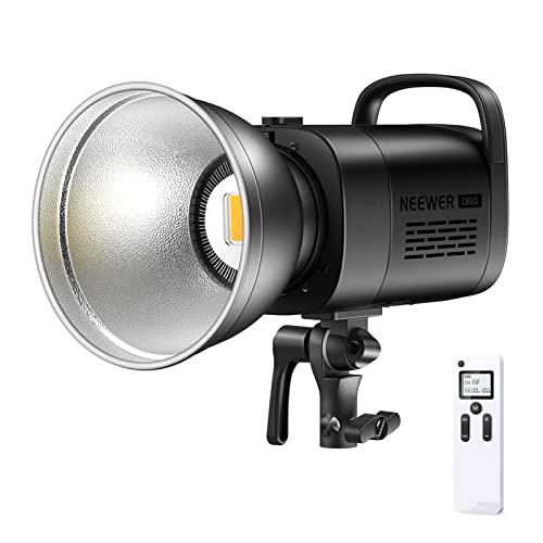 Neewer 60W Luz de Video LED Continua CB60 5600K CRI97+ TLCI97+ 6500 Lux 2.4G Control Remoto Inalámbrico para Fotografía de Bodas al Aire Libre Youtube