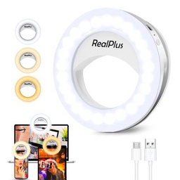 RealPlus Aro de Luz LED,Selfie Luz Anillo,Selfie Ring Light para Teléfono