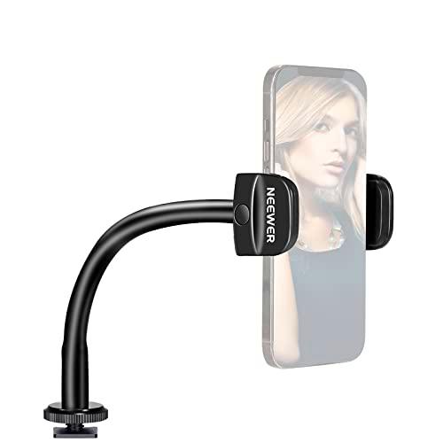 NEEWER Anillo de Luz de Tubo Suave y Soporte para Teléfono Móvil Kit para Ring Light con Zapata Fría Estándar