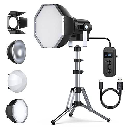 Ulanzi LT24 mini luz de video LED con softbox, iluminación de video LED COB de 10W con 13 escenas de luz