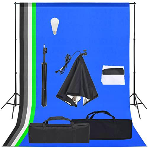 Kit de Estudio fotográfico con softbox y Fondo, XIAOGUANG Estudio Fotográfico