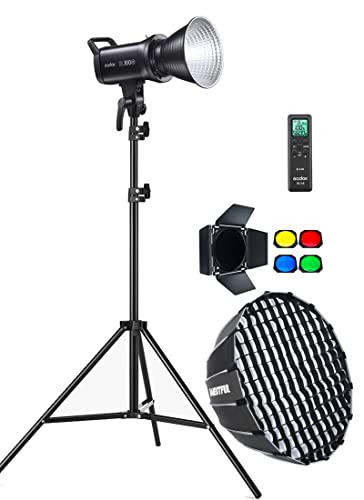 Godox SL100Bi 100W 2800-6500K versión blanca amarilla panel LCD luz de video LED salida continua Bowens montaje luz de con caja suave de instalación rápida P60