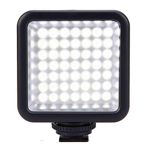 Luz LED Cámara,49 LED en la luz del Panel de La Cámara Luz,LED en La luz de Video de La Cámara de Video Regulable Portátil para Iluminación de Fotografía