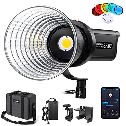 AMBITFUL EF100 100W 5600k Aurora COB Video Light, CRI 95 +