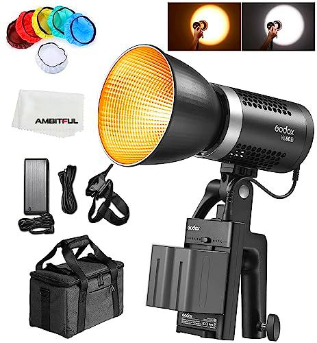 Godox ML60Bi 60W LED Videoproyector con mango (Godox Mount)