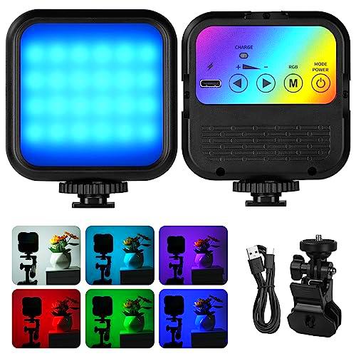 AXFEE Luz de Video WLR1 RGB, Regulable 3000K-7000K Luz de Relleno