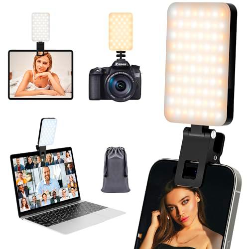 RealPlus Luz Selfie, 80 LED de Luz de Vídeo con Clip