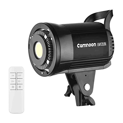 Luz de Relleno para Fotografía, Camnoon 135W Portable LED Fotografia Studio Video Light 3000K-5600K con Montura Bowens y Control Remoto para Boda/Streaming en Vivo/Grabación de Video/Estudio