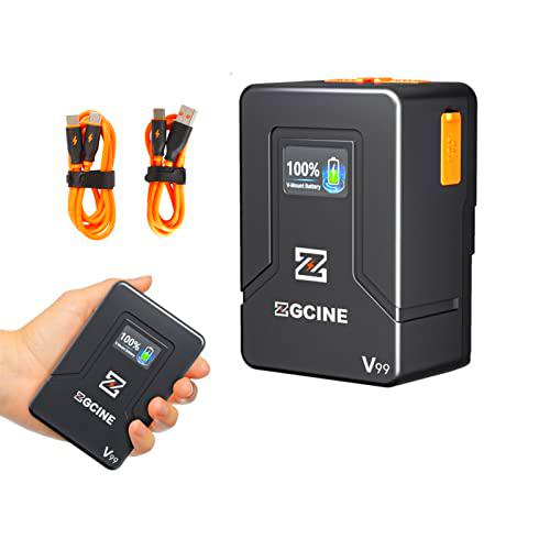 [Certificación PSE] ZGCINE ZG-V99 Mini cámara V-Mount Batería 99Wh (14.8V 6800mAh) D-Tap/BP/Batería de luz de Video de Entrada y Salida