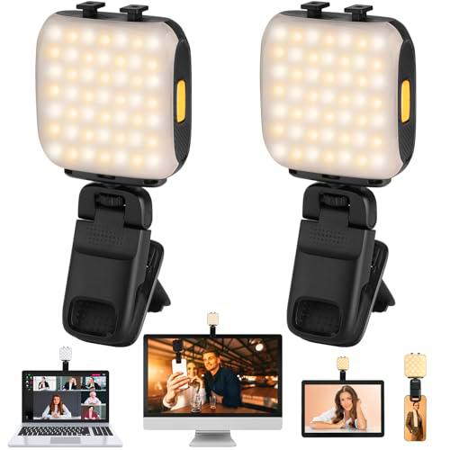 AXFEE Luz de vídeo LED, LED Luz Selfie, Regulable 2500k-6000k Luz de Relleno