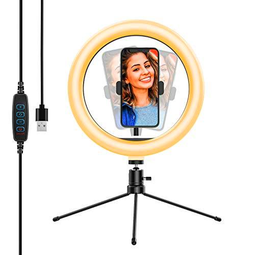 Yoozon 10&quot; Luz de Anillo LED fotográfica de Escritorio