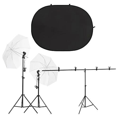 ShGaxin Kit de Estudio fotográfico con iluminación y Fondo