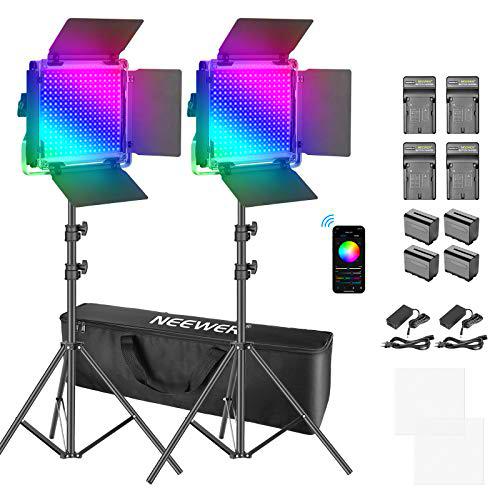 Neewer Luz de Video LED RGB con Control de Aplicación