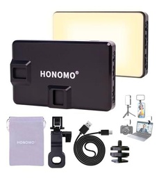 HONOMO 120LED 3000mAh Luz de selfie recargable, tamaño de bolsillo