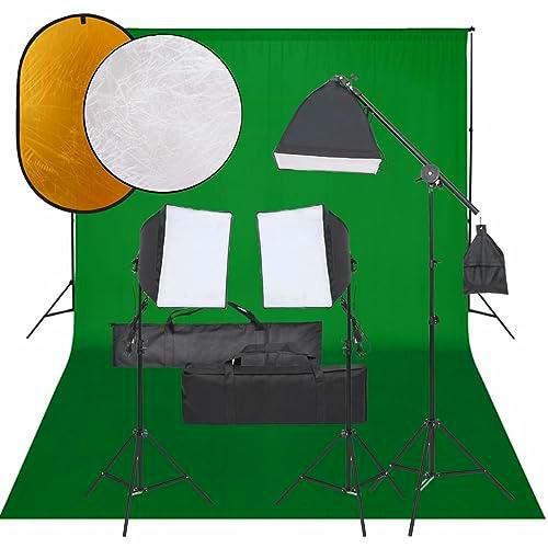 Kit de Estudio fotográfico con Set de Luces, Fondo y Reflector