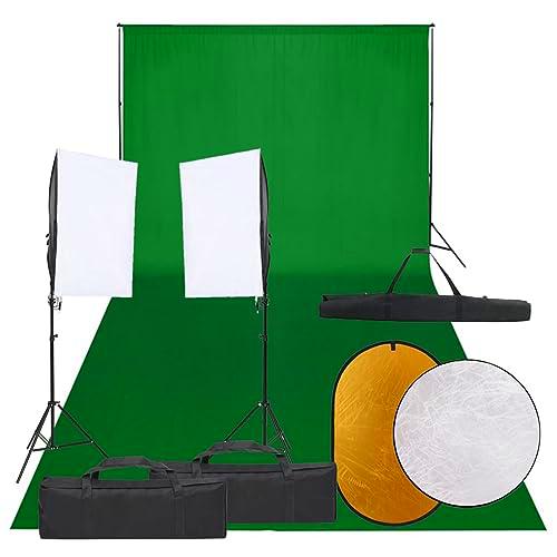 Kit de Estudio fotográfico con Set de Luces, Fondo y Reflector