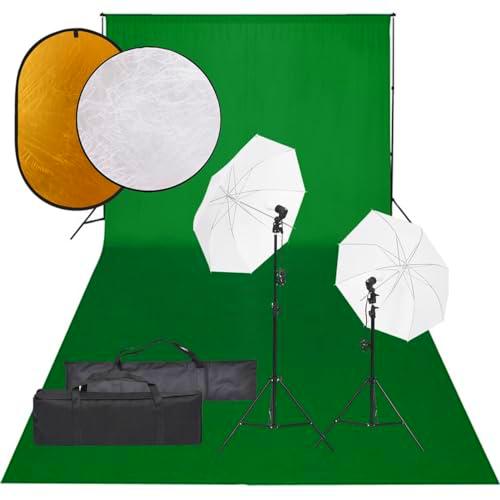 Kit de Estudio fotográfico con Set de Luces, Fondo y Reflector