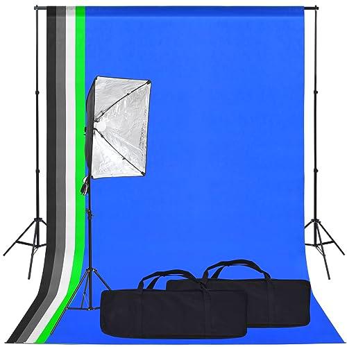 Kit de Estudio fotográfico con softbox y Fondo, ShGaxin Estudio Fotográfico