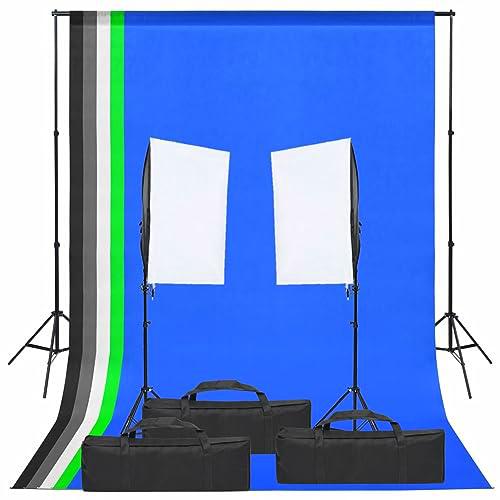 Kit de Estudio fotográfico con Set de Luces y Fondo