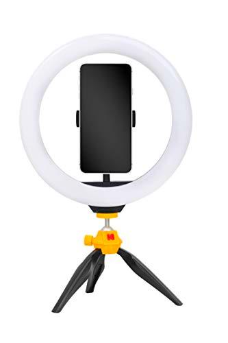 KODAK LED Selfie Ring Light con trípode para Todos los Smartphones (25cm de diámetro