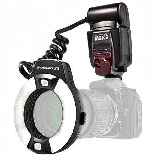 Impulsfoto Meike MK-14EXT TTL - Flash de anillo para cámaras réflex digitales Canon con zapata de flash (para objetivos de 52 mm a 77 mm)