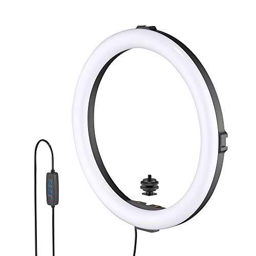 JOBY Beamo Anillo de Luz 12&quot;, Anillo LED Grande para Teléfonos o Cámaras